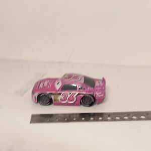 Disney Store Pixar Cars Reb Meeker Pull 'N' Race Die Cast Pink 4” Tank Coat